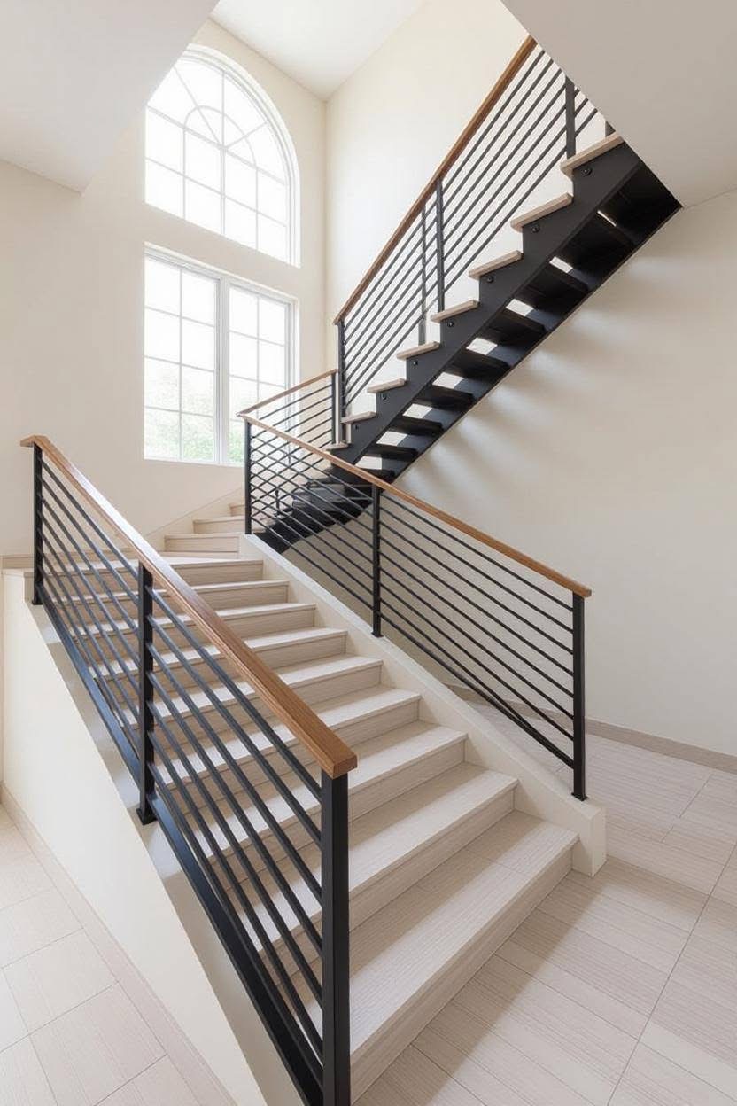 Dual Stringer Staircases